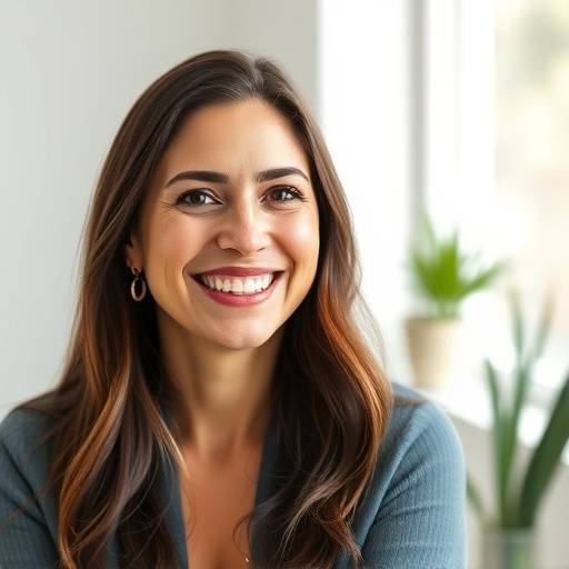 Foto de perfil de Maria Souza, cliente satisfeita do Estúdio Lúmen